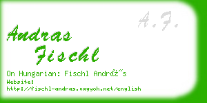 andras fischl business card